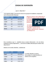 Medidas de Dispersiòn