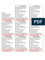 Lista de Material