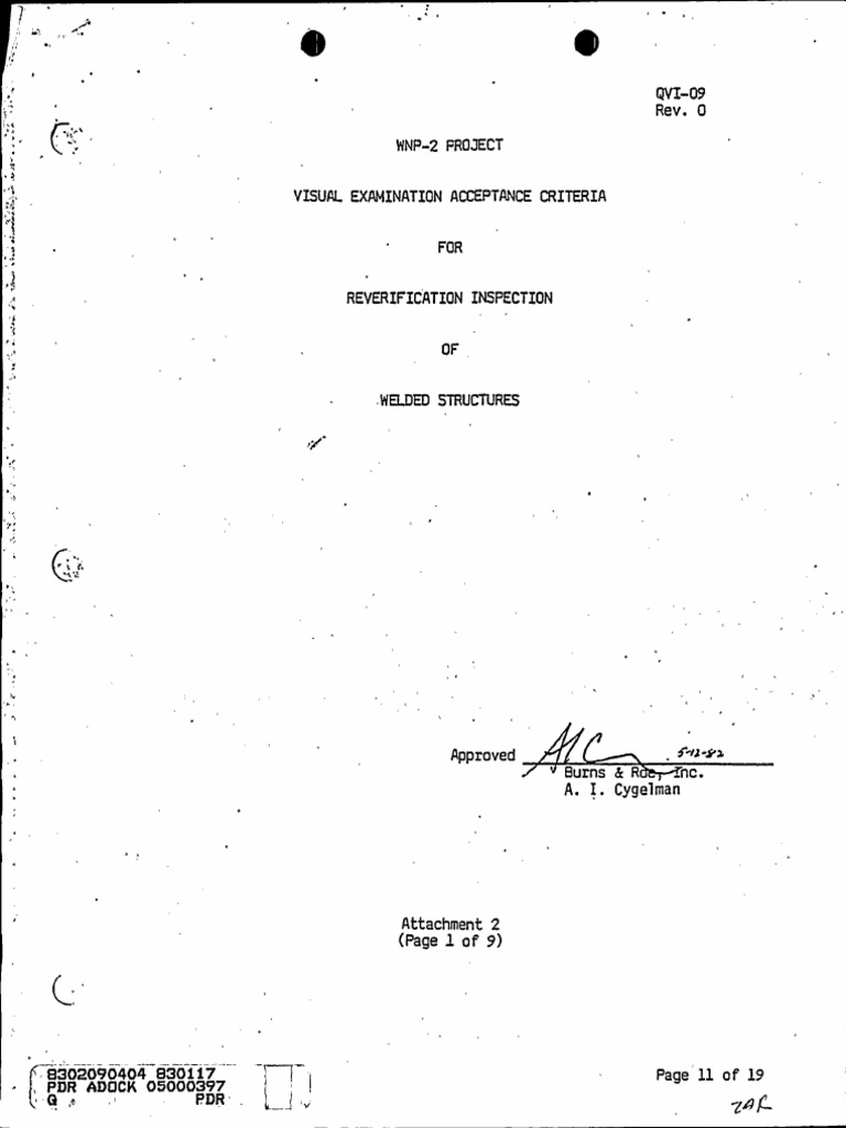 VT Acceptance Criteria Welds PDF Welding Construction