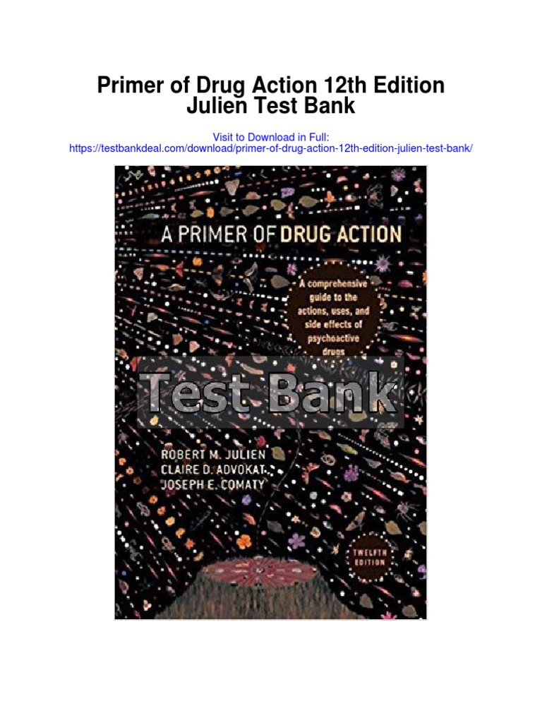 Primer of Drug Action 12th Edition Julien Test Bank PDF