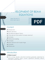 Development of Beam Equations