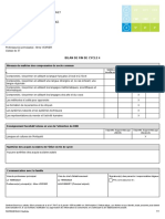 Bilan de Fin de Cycle 4: Année Scolaire 2022/2023 Ferreirinho Mathéo