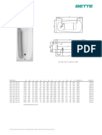 Betteform: Water Content Less 70 Litres (For Human Displacement) - Subject To Alteration and Production Tolerance