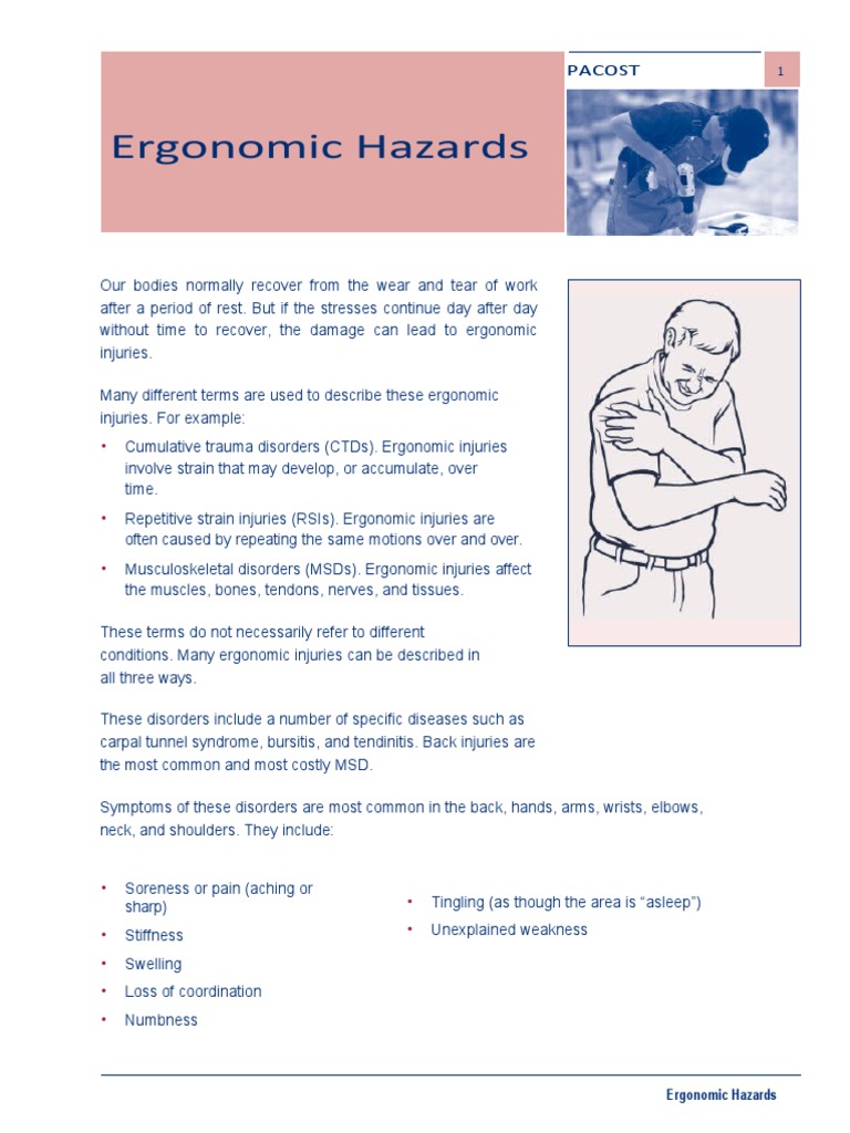 Addressing Ergonomic Hazards PDF Human Factors And Ergonomics Workplace
