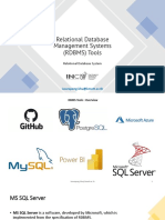 DBMS Tools