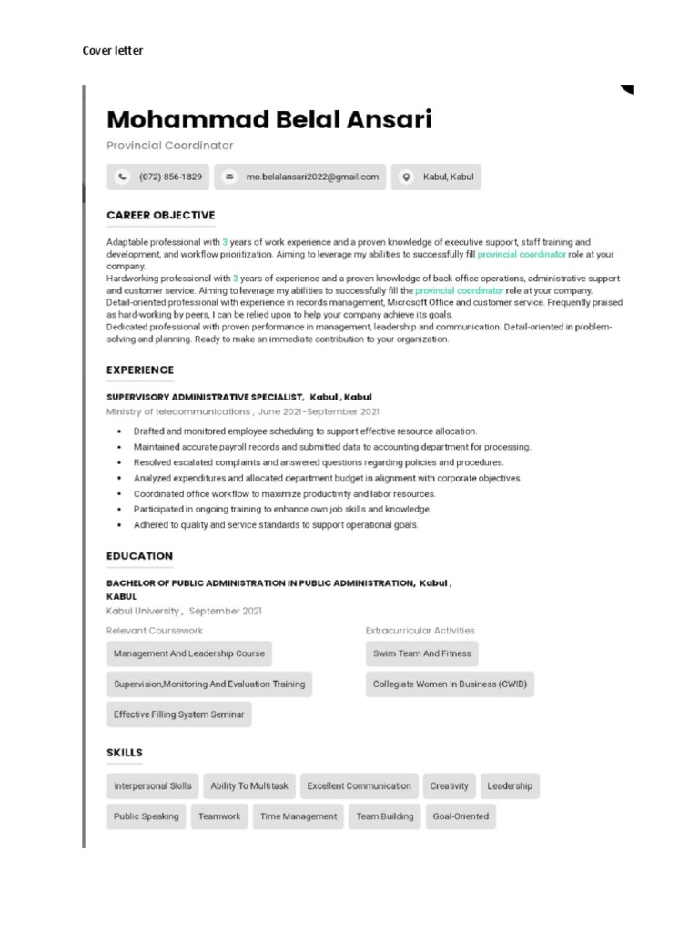 Coordinator Aplication | PDF
