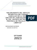 MEJORAMIENTO DEL SERVICIO RECREATIVO DEL PARQUE JOSE ANDRES RAZURI II ETAPA UBICADO EN JAIME BALMES URB Ok