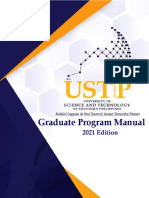 Graduate Program Manual 2021 Edition