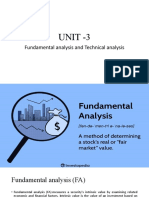Fundamental Analysis & Technical Analysis