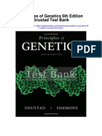 Principles of Genetics 6th Edition Snustad Test Bank