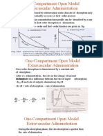 One Compartment Open Model Extravascular