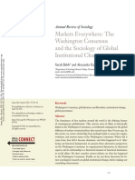 Market Everywhere: The Washington Consensus and The Sociology of Global Institutional Change