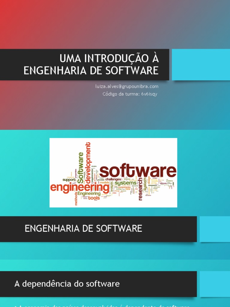 Introdu o engenharia de software pdf engenharia de software