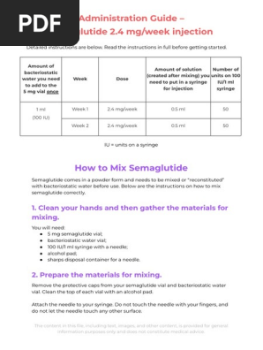 semaglutide 5mg mixing instructions semaglutide 5mg mixing Semaglutide Program in Seattle Semaglutide Mixing and Injection Guide
