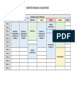 Horario de Clases y Prácticas