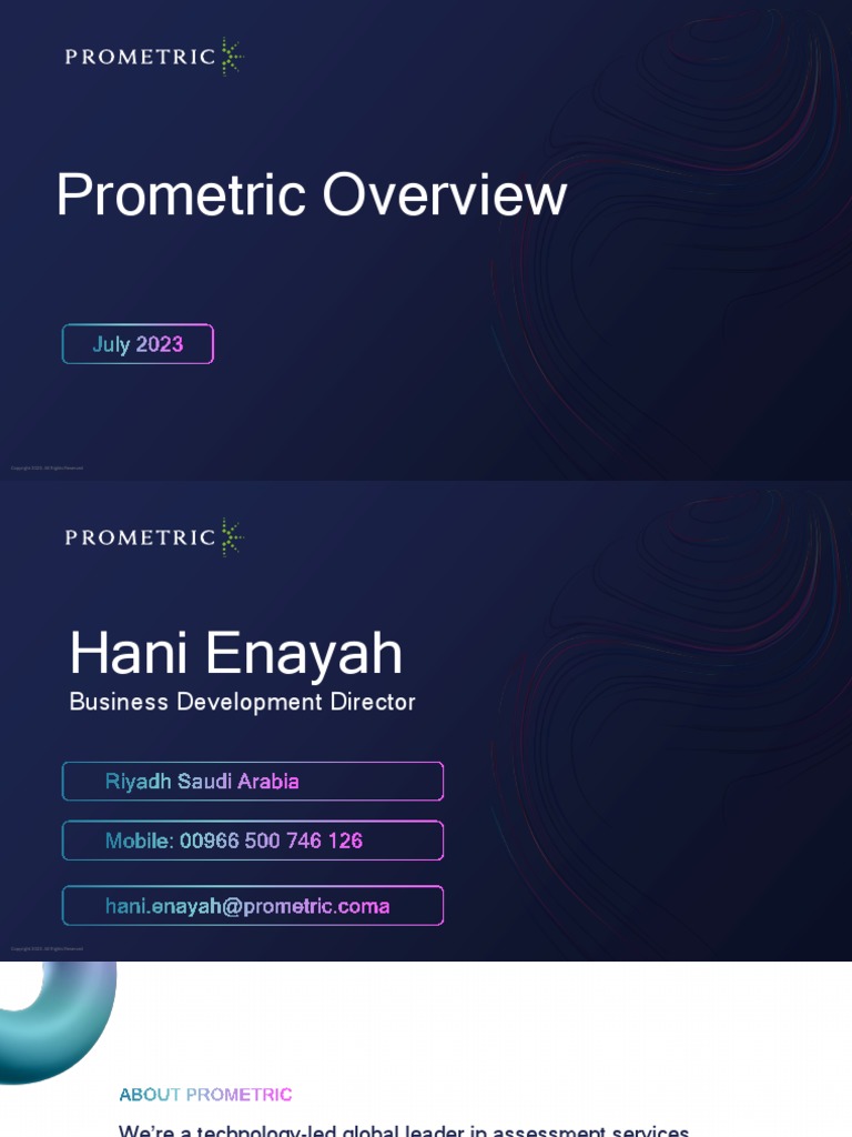 Prometric Overview - July 2023 | PDF | Artificial Intelligence ...