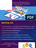 TECNOLOGIAS DA INFORMAÇÃO E COMUNICAÇÃO (TIC's)