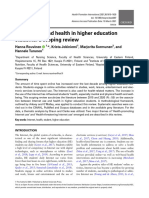 Internet Use and Health in Higher Education