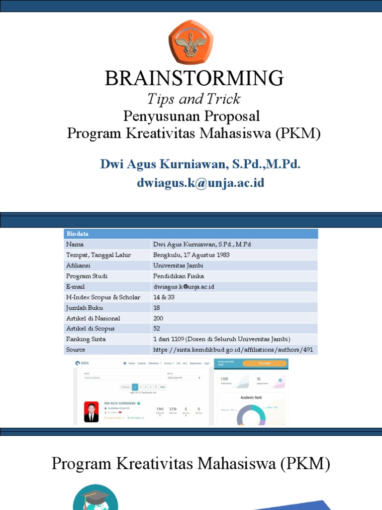 Panduan Penyusunan Proposal PKM | PDF