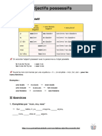 Les Adjectifs Possessifs