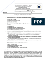 Avaliação 9 Ano e e F 3 Bimestre