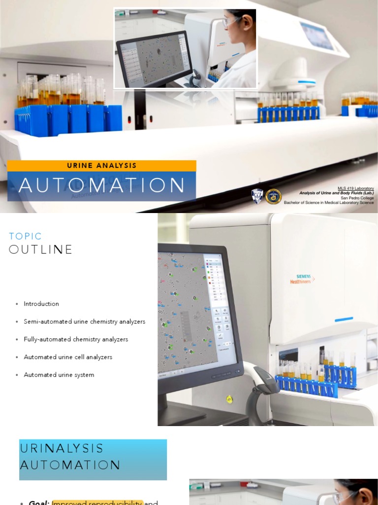 Automation Urinalysis PDF Microscopy Chemistry
