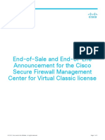 Secure Firewall MGMT Center Virtual Classic License Eol