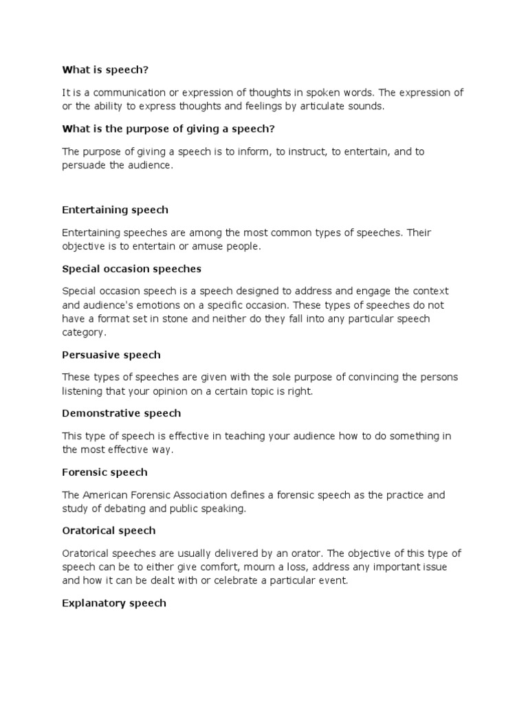 Oral Com Report Pdf Public Speaking Speech