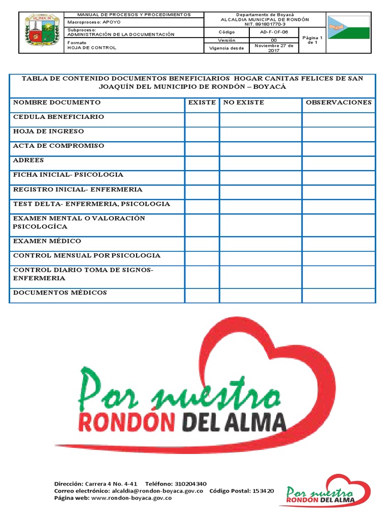 Formato Toma de Signos Enfermeria Ancianato | PDF