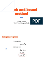 Branch and Bound Method