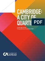 Cambridge A City of Quarters Cambridge Ahead Young Advisory Committee March 2023