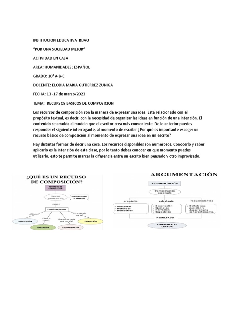 GUIA 10°RECURSOS BASICOS, Marzo 13 | PDF