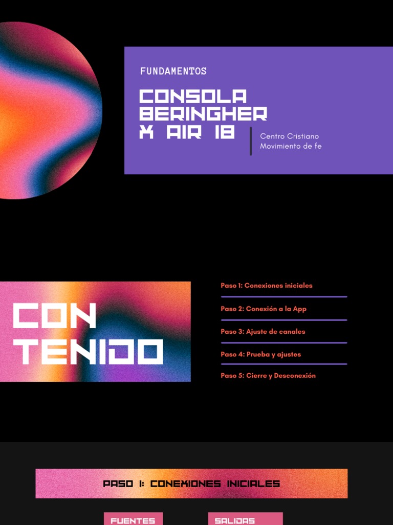 Fundamentos b sicos de consola beringher x air 18 pdf aplicaci n