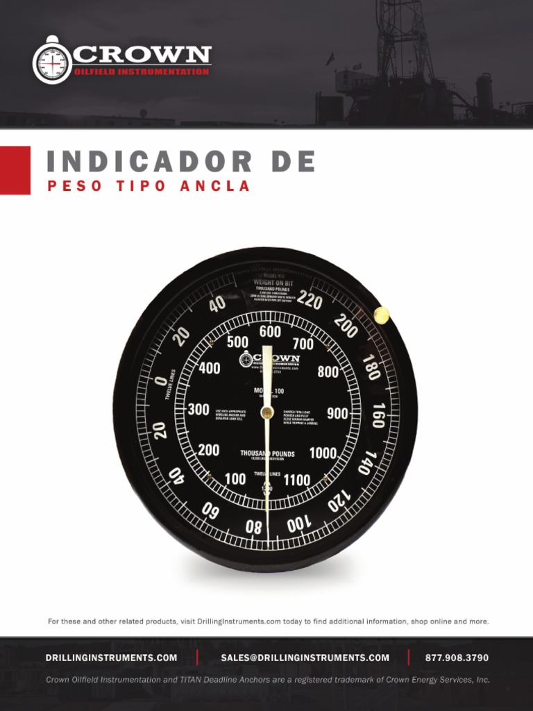 Crown Anchor Type Weight Indicator | PDF