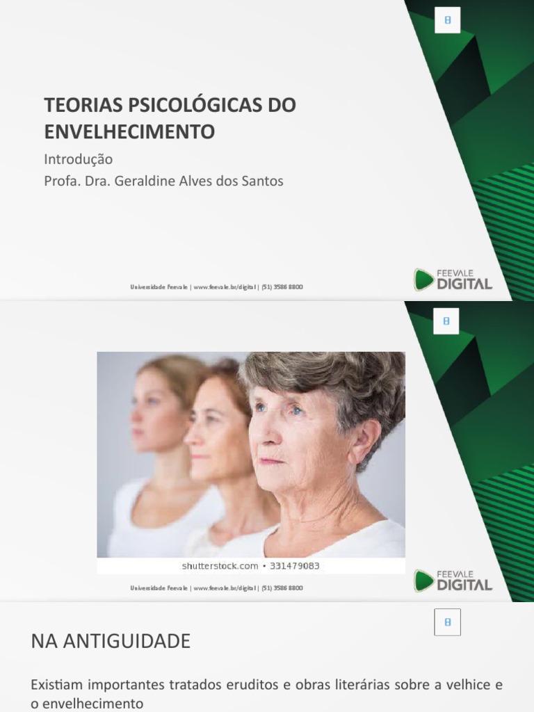 Teorias Psicológicas do Envelhecimento | PDF | Gerontologia | Psicologia
