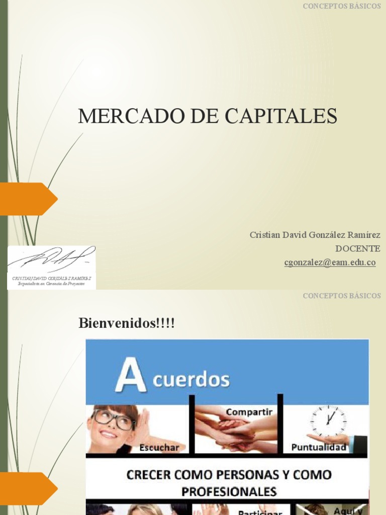 Estructura y Conceptos del Mercado de Capitales | PDF | Compartir ...