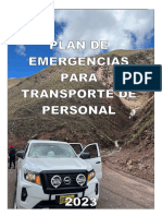 Plan de Emergencia en El Transporte de Personal