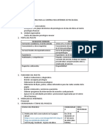 Convocatoria para La Contria para Internos de Psicologia