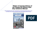 Unfinished Nation A Concise History of The American People 8th Edition Alan Brinkley Solutions Manual