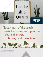 Qualities of Leaders