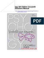 Psychology 5th Edition Ciccarelli Solutions Manual