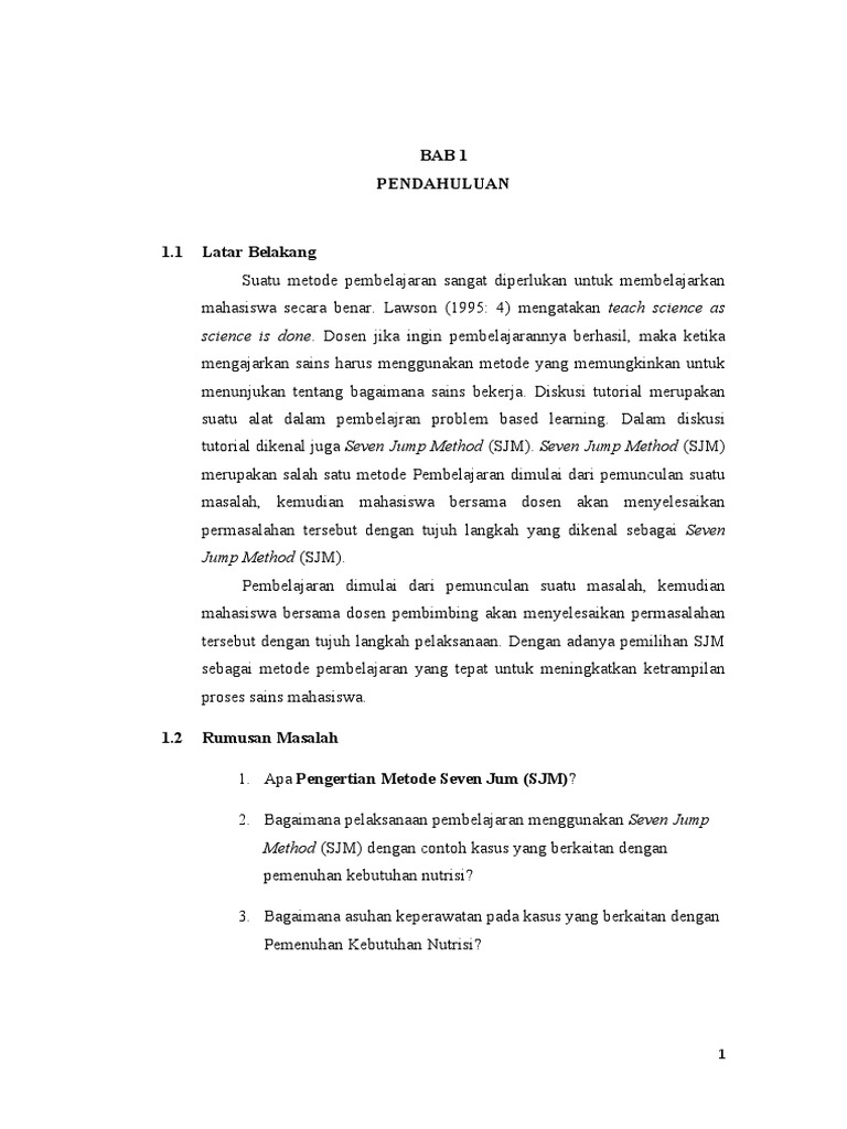 Metode Seven Jump dalam Keperawatan | PDF