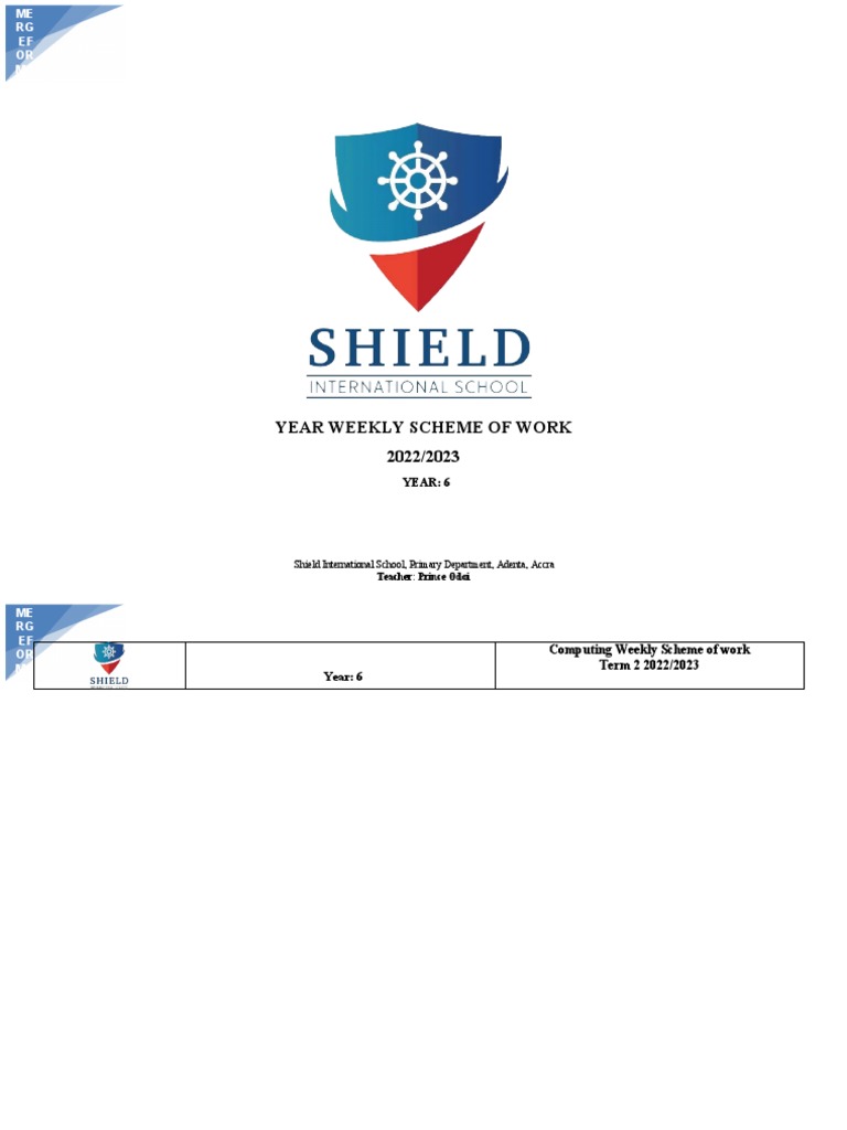 Year 6 Computing Weekly | PDF | Databases | Algorithms