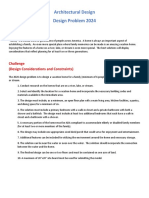 Architectural Design 2024 Design Problem - Themes and Problems - Revised