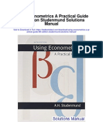 Using Econometrics A Practical Guide 6th Edition Studenmund Solutions Manual