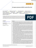 Specific Leaf Area and Vapour Pressure Deficit Control Live Fuel Moisture Content