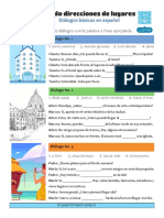Direcciones y Lugares PDF Worksheet