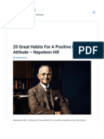 20 Great Habits For A Positive Mental Attitude - Napoleon Hill - New Trader U