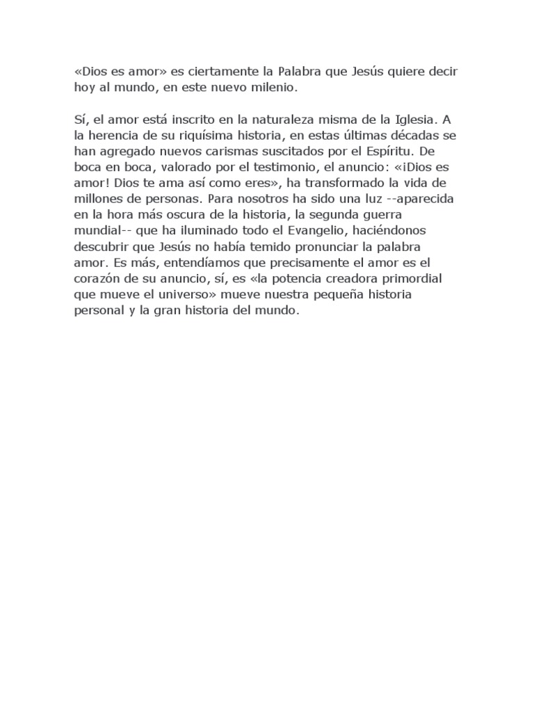 Dios Es Amor Pdf
