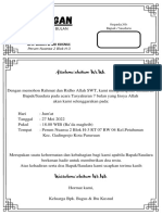 Undangan: Assalamu'alaikum WR - WB